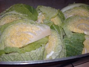 Rezept: Hähnchen auf Wirsingbett Bild Nr. 2 Hähnchen auf Wirsingbett - Rezept - Bild Nr. 2