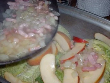 Rezept: Hähnchen auf Wirsingbett Bild Nr. 5 Hähnchen auf Wirsingbett - Rezept - Bild Nr. 5