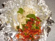 Schafskäse mit Paprika-Salsa - Rezept