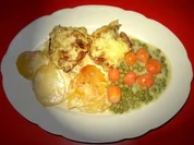 Schweinelendchen auf Kartoffelgratin unter Kartoffelkruste - Rezept