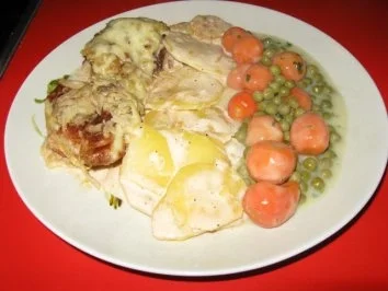 Schweinelendchen auf Kartoffelgratin unter Kartoffelkruste - Rezept - Bild Nr. 2
