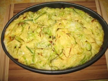 Lauchnudeln - Rezept