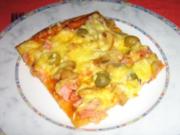 Pizza  Mista mit Schinken und  Thunfisch - Rezept
