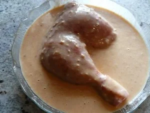 Hähnchenkeule im Bierteig gebacken - Rezept - Bild Nr. 2