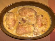 Gratiniertes Hähnchenfilet mit dreierlei Käse - Rezept