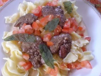 Bandnudeln in Rahmsoße mit Geflügelleber - Rezept - Bild Nr. 23