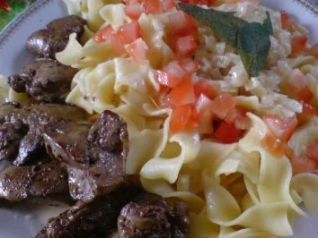 Bandnudeln in Rahmsoße mit Geflügelleber - Rezept - Bild Nr. 27