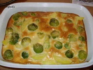 Rosenkohl-Kartoffel-Auflauf - Rezept