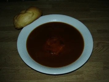 Leberkäse in Gulaschsaft - Rezept