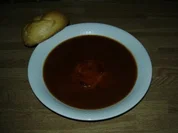 Leberkäse in Gulaschsaft - Rezept