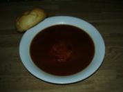 Leberkäse in Gulaschsaft - Rezept
