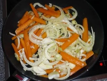 Gebratene Rote Meerbarbe mit Riesenscampis - Rezept - Bild Nr. 7