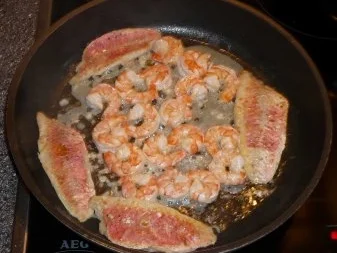 Gebratene Rote Meerbarbe mit Riesenscampis - Rezept - Bild Nr. 9