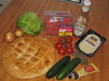 Rezept: Riesenhamburger Riesenhamburger - Rezept