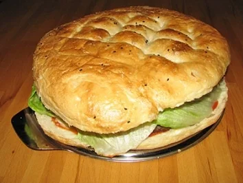 Rezept: Riesenhamburger Riesenhamburger - Rezept