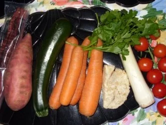 Süßkartoffel-Gemüse-Eintopf mit Luftgetrockneten Mettwürstchen - Rezept - Bild Nr. 3