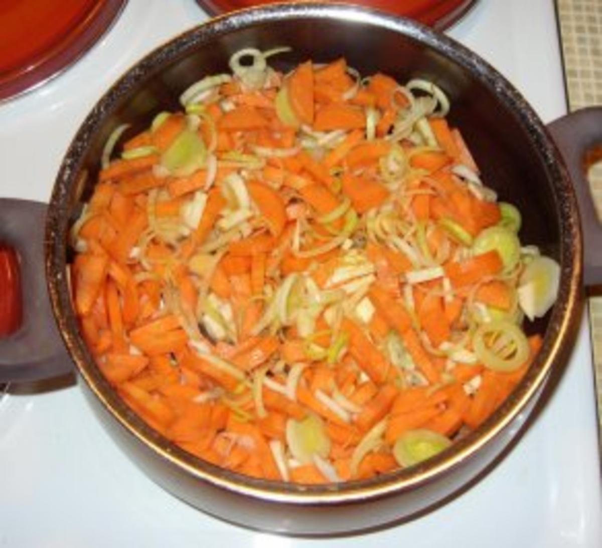 Süßkartoffel-Gemüse-Eintopf mit Luftgetrockneten Mettwürstchen - Rezept - Bild Nr. 5