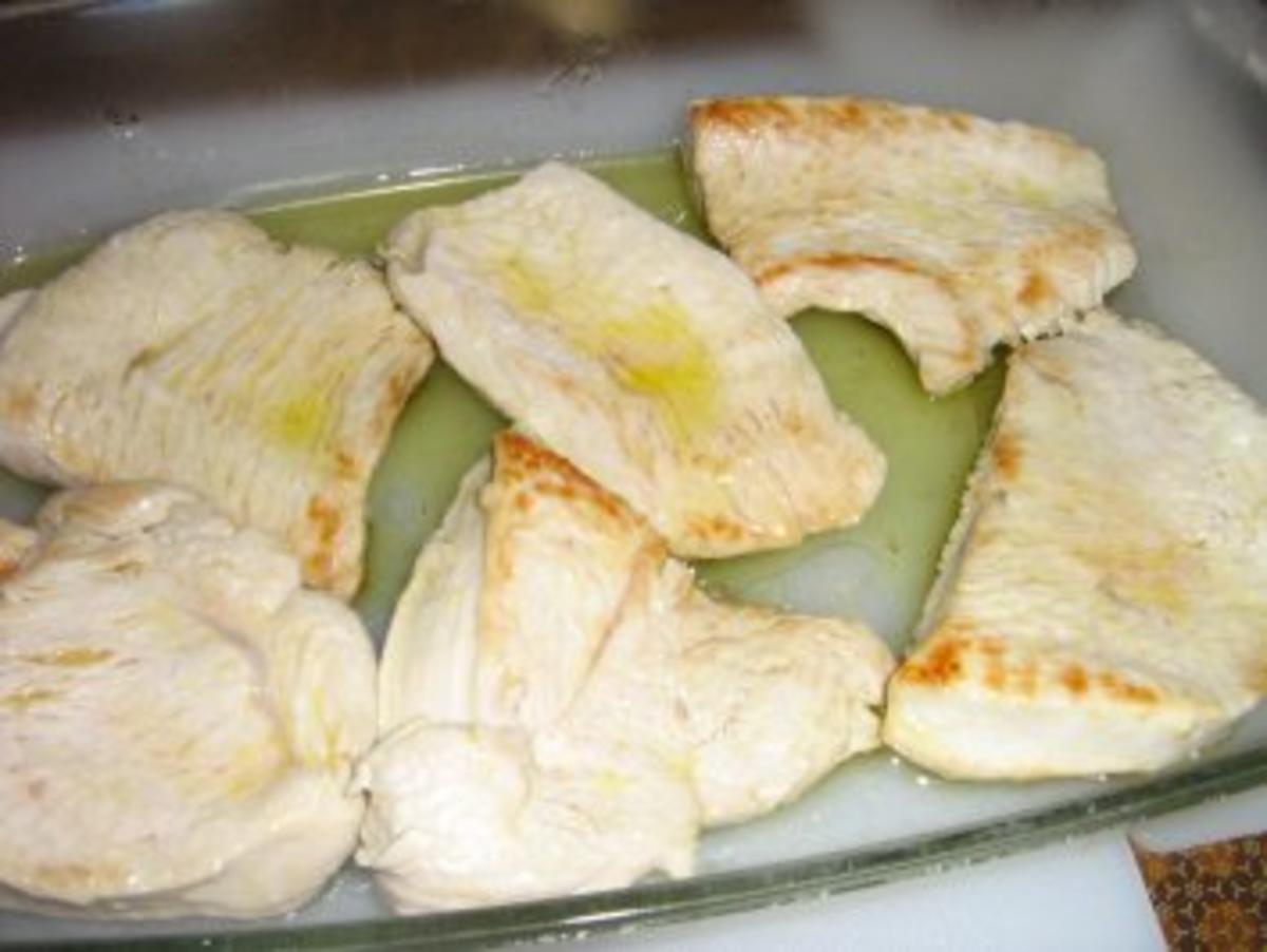 Curryschnitzel mit Ananas und Mango - überbacken an Bulgur - Rezept - Bild Nr. 4