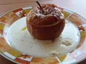 Dessert: Bratapfel gefüllt mit Rosinen und Mandeln - Rezept