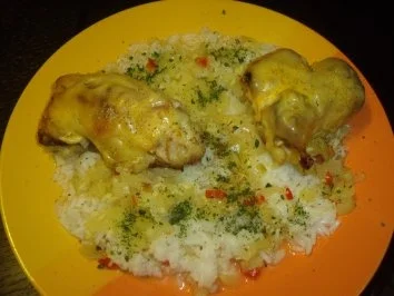 putenschnitzelrollen hawai mit süß scharfer soße - Rezept - Bild Nr. 2