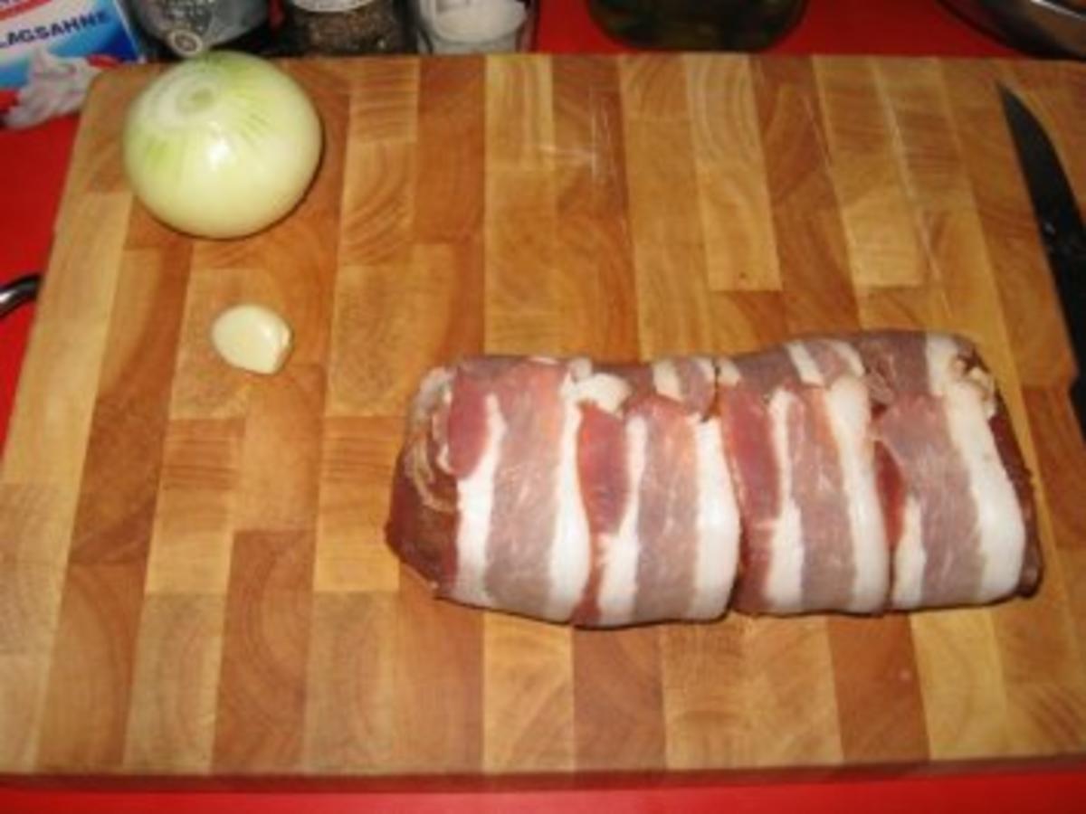 Schweinefilet im Schinkenmantel mit Rahm Pfifferlingen - schnell ...