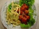 Zigeuner-Hack-Bällchen im Salatbett... einfach und schnell... - Rezept