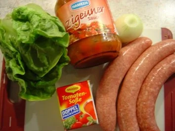 Rezept: Zigeuner-Hack-Bällchen im Salatbett... einfach und schnell... Bild Nr. 2 Zigeuner-Hack-Bällchen im Salatbett... einfach und schnell... - Rezept - Bild Nr. 2