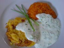 Gemüsebratlinge mit Schnittlauchdip - Rezept