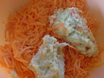 Rezept: Gemüsebratlinge mit Schnittlauchdip Bild Nr. 13 Gemüsebratlinge mit Schnittlauchdip - Rezept - Bild Nr. 13