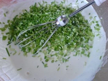 Rezept: Gemüsebratlinge mit Schnittlauchdip Bild Nr. 19 Gemüsebratlinge mit Schnittlauchdip - Rezept - Bild Nr. 19