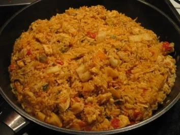 Rezept: Arroz con sabor - Reispfanne mit spanischem Touch Bild Nr. 4 Arroz con sabor - Reispfanne mit spanischem Touch - Rezept - Bild Nr. 4