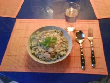 Nudeln: Bärlauchnudeln mit Bärlauchchampignons - Rezept