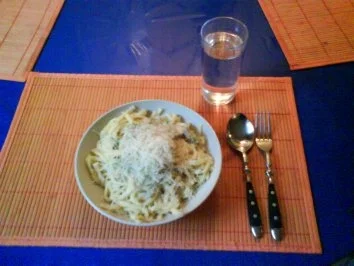 Nudeln: Bärlauchnudeln mit Bärlauchchampignons - Rezept - Bild Nr. 2