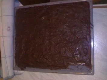 Rezept: Marzipan/Saure Sahne Blechkuchen Bild Nr. 2 Marzipan/Saure Sahne Blechkuchen - Rezept - Bild Nr. 2