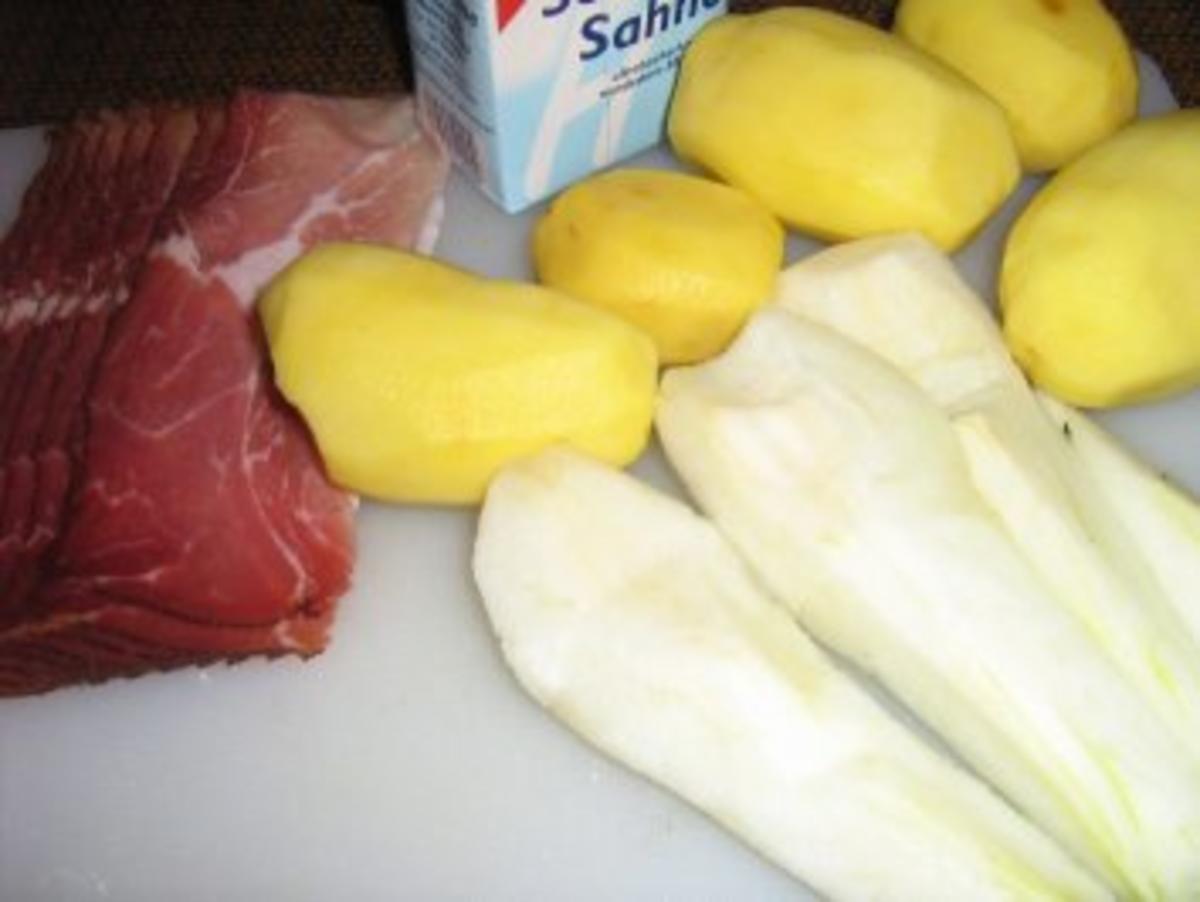 Kartoffel-Birnen-Auflauf mit Gorgonzola - Rezept - Bild Nr. 3