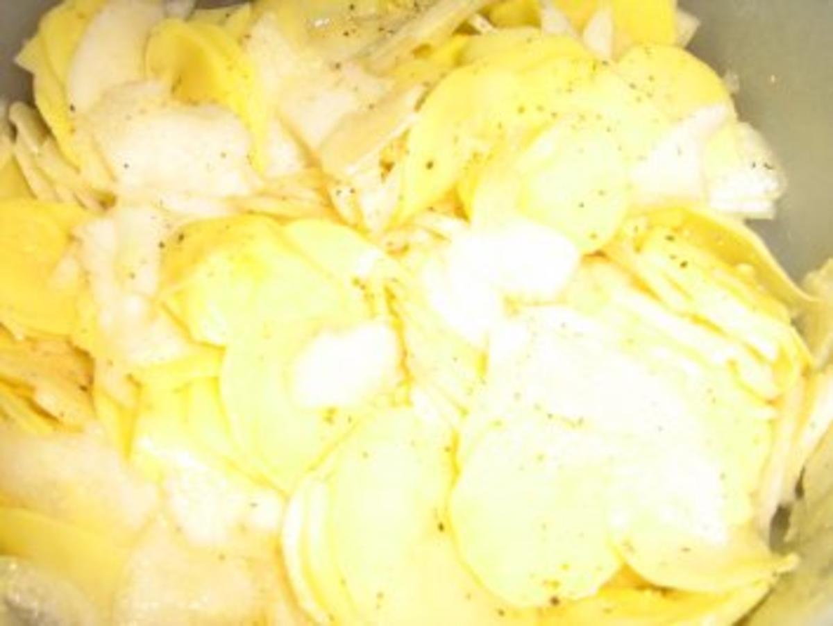 Kartoffel-Birnen-Auflauf mit Gorgonzola - Rezept - Bild Nr. 4
