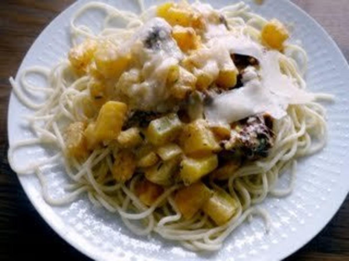 Butternut Butternut mit Spagetti oder Gnocci - Rezept Eingereicht von
Hexe_Angie