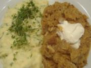 Szegediner Gulasch mit Kartoffel - Kresse - Pürree - Rezept