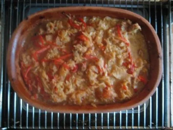 Römertopf Gulasch Szegediner Art - Rezept