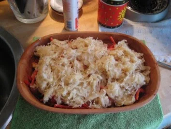 Römertopf Gulasch Szegediner Art - Rezept - Bild Nr. 6