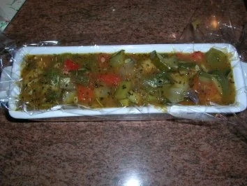 Ratatouille Terrine mit gebratenem Lammfilet - VORSPEISE - unser Essen zum 1. Advent - Rezept - Bild Nr. 4