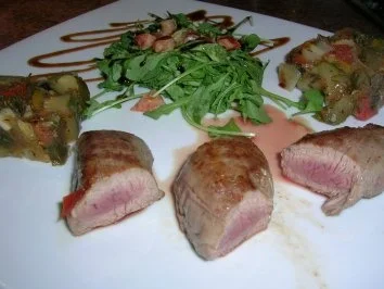 Ratatouille Terrine mit gebratenem Lammfilet - VORSPEISE - unser Essen zum 1. Advent - Rezept - Bild Nr. 2