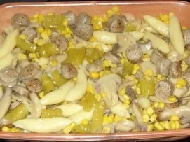 Auflauf herzhaft - Schupfnudel-Bratwurst-Auflauf - Rezept - Bild Nr. 2