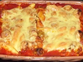 Auflauf herzhaft - Schupfnudel-Bratwurst-Auflauf - Rezept - Bild Nr. 5