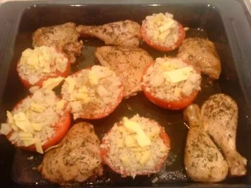 Hähnchenkeulen Provoncale vom Blech - Rezept - Bild Nr. 4