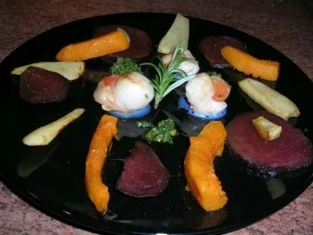 Jakobsmuscheln mit Antipasti von Wintergemüsen VORSPEISE - Rezept - Bild Nr. 2