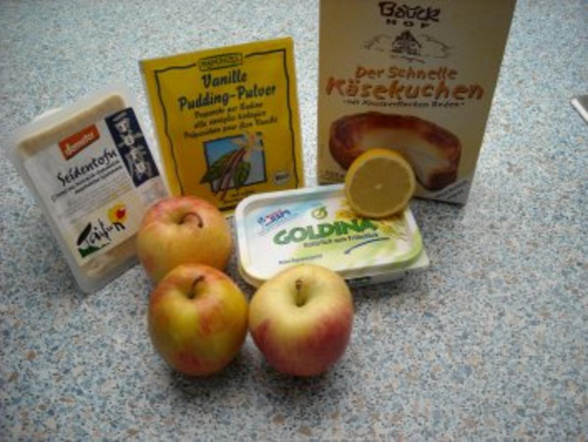Apfel-Käse-Kuchen, vegan - Rezept - Bild Nr. 2