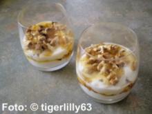 Honig-Joghurt mit Nüssen - Rezept