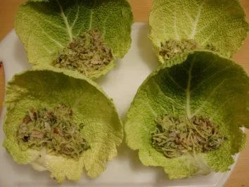 Rezept: FAGOTTINI DI CAPPUCCIO - Wirsingröllchen Bild Nr. 6 FAGOTTINI DI CAPPUCCIO - Wirsingröllchen - Rezept - Bild Nr. 6