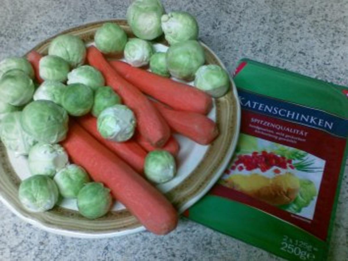 Rosenkohl-Karotten-Gemüse - Rezept - Bild Nr. 2